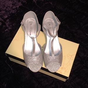 Gently used one once girls dress shoes!